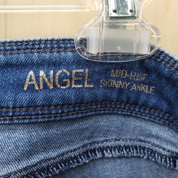 DL1961 Angle Mid Rise Skinny Ankle Frayed Edge Jeans - Size 29 - Picture 7 of 14